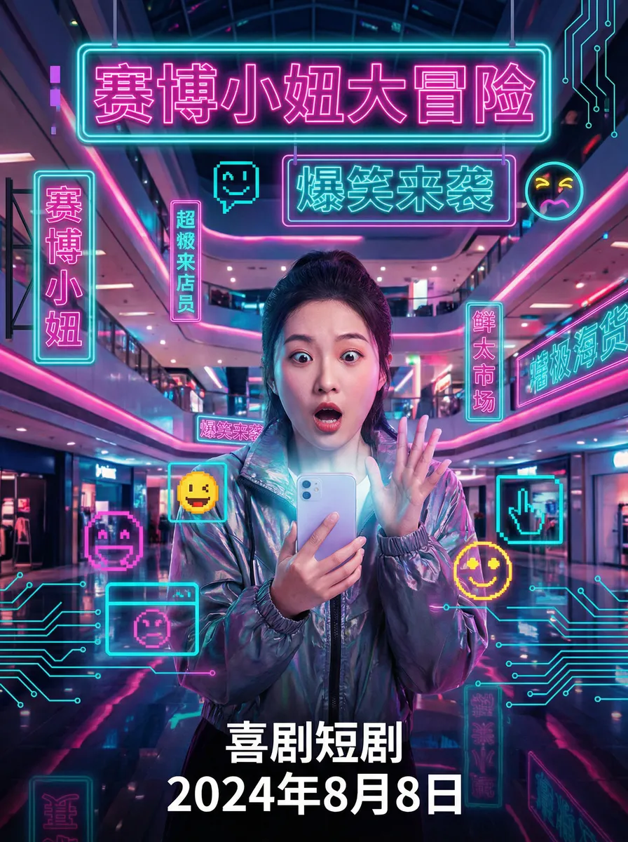 HEYZO高清中文字幕在线 搞笑喜剧短剧 - 赛博小妞大冒险海报
